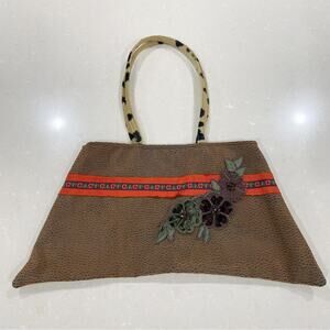 Vintage Atenti Unique Embellished Applique Boho Purse Handbag